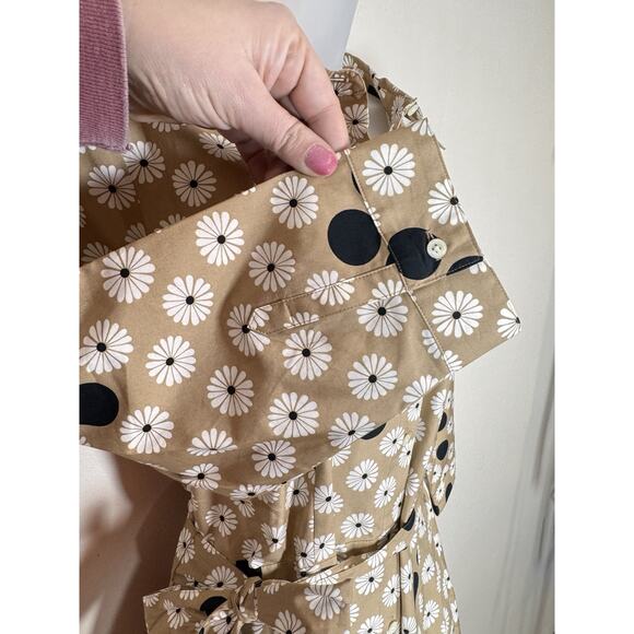 NWOT TALBOTS FLORAL DOT POPLIN SHIRTDRESS Size 12 P Coastal Preppy - Picture 7 of 13